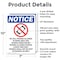 Signmission No Cell Phones Allowed, 7 in W x Rectangle, Aluminum OS-2PACK-NS-A-710-V-14422 - alternate 2